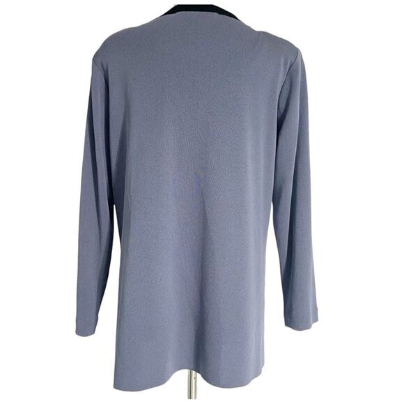 Misook XL L  Top Blouse Two Piece Set Career Colorblock Jacket Blazer Tank Top - Picture 5 of 7